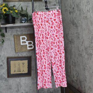 NEW Roudelain Womens Valentines Fairytale Pajama Pants EJJE319M Cowgirl Pink XL